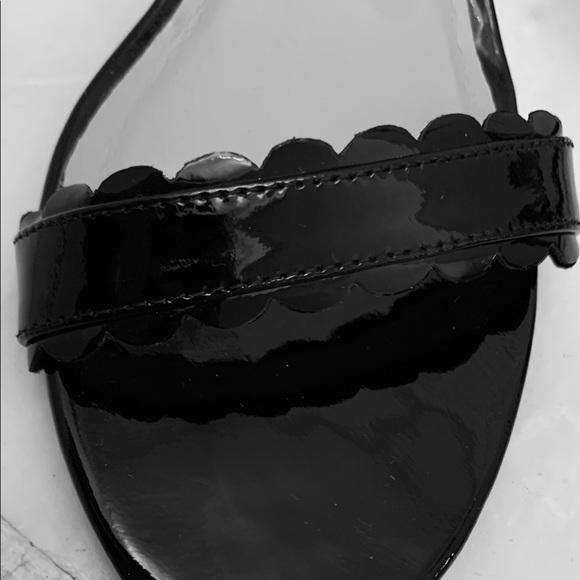 TALBOTS unique black patten sandals. - Picture 5 of 7